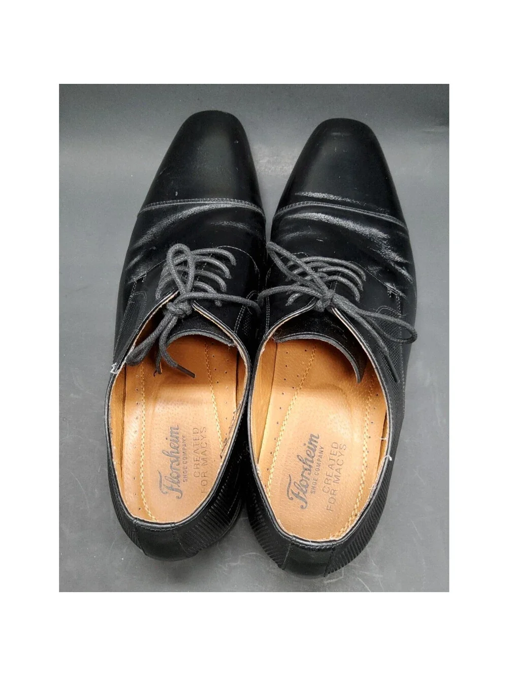 Florsheim Shoes Calipa Cap Toe Oxfords Men's Sz 11.5 Medium (D) Black